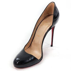 Christian Louboutin Black Patent Heels with Signature Red Sole